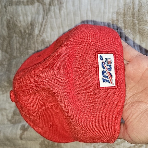 Men's Kansas City Chiefs New Era Red 2019 NFL Sideline Color Rush 39THIRTY Flex - Picture 2 of 5